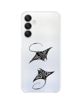 Etui do Samsung Galaxy A25 5G przeźroczyste, silikonowe Flexi, Summer Patterns, diabeł morski