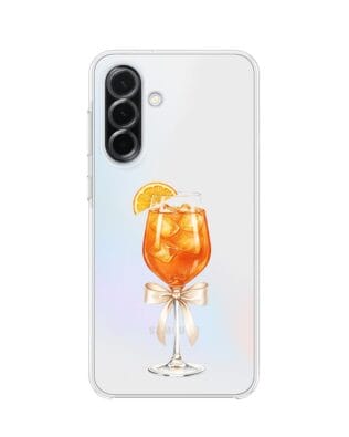 Etui do Samsung Galaxy A36 5G przeźroczyste, silikonowe Flexi, Paradise, Aperol Spritz