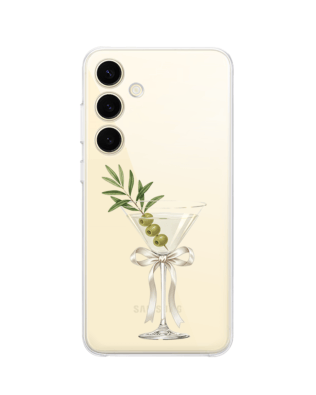 Etui do Samsung Galaxy S24 przeźroczyste, silikonowe Flexi, Paradise, Dry Martini