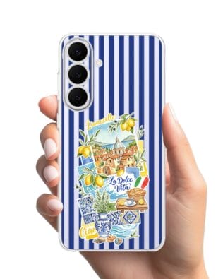 Etui do Samsung Galaxy S25 FE przeźroczyste, silikonowe Flexi, Italian Summer, Limoncello