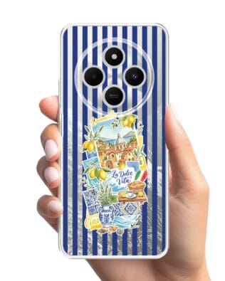 Etui do Xiaomi POCO C75 przeźroczyste, silikonowe Flexi, Italian Summer, Limoncello