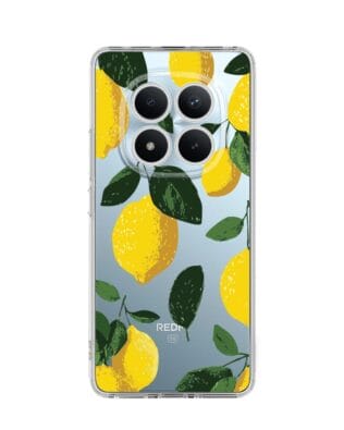 Etui do Xiaomi Redmi Note 15 Pro 4G przeźroczyste, silikonowe Flexi, Italian Summer, Cytrynowe
