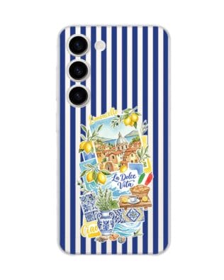 Etui do Samsung Galaxy S23 FE 5G przeźroczyste, silikonowe Flexi, Italian Summer, Limoncello