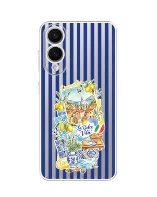 Etui do Samsung Galaxy S25 Edge przeźroczyste, silikonowe Flexi, Italian Summer, Limoncello