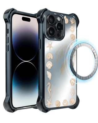 Etui do iPhone 14 Pro IBIZU DropGuard Ultra z MagSafe, Reflect, Muszelkowe lustro