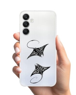 Etui do Samsung Galaxy A25 5G przeźroczyste, silikonowe Flexi, Summer Patterns, diabeł morski