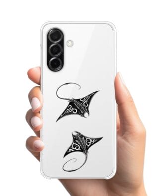 Etui do Samsung Galaxy A26 5G przeźroczyste, silikonowe Flexi, Summer Patterns, diabeł morski