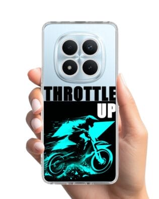 Etui do Xiaomi Redmi Note 15 Pro 5G przeźroczyste, silikonowe Flexi, Bikers, Cross na maxa