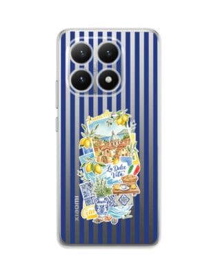 Etui do Xiaomi 15T przeźroczyste, silikonowe Flexi, Italian Summer, Limoncello