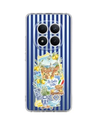 Etui do Xiaomi Redmi Note 15 5G przeźroczyste, silikonowe Flexi, Italian Summer, Limoncello
