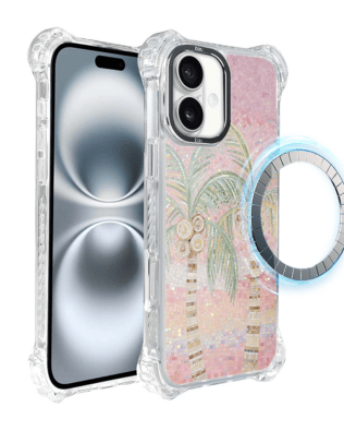 Etui do iPhone 16 IBIZU DropGuard Ultra z MagSafe, Modern Classics, Włoski ogród