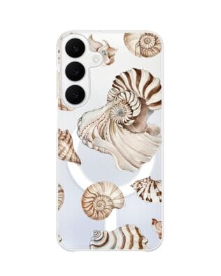 Etui do Samsung Galaxy A25 5G z MagSafe przeźroczyste, silikonowe Flexi, Summer Patterns, ozdobne muszle