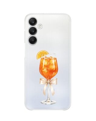 Etui do Samsung Galaxy A25 5G przeźroczyste, silikonowe Flexi, Paradise, Aperol Spritz