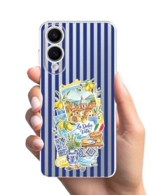 Etui do Samsung Galaxy S25 Edge przeźroczyste, silikonowe Flexi, Italian Summer, Limoncello
