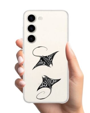 Etui do Samsung Galaxy S23 FE 5G przeźroczyste, silikonowe Flexi, Summer Patterns, diabeł morski