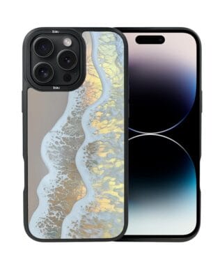 Etui do iPhone 14 Pro IBIZU DropGuard Matt z MagSafe, Reflect, Złote wybrzeże