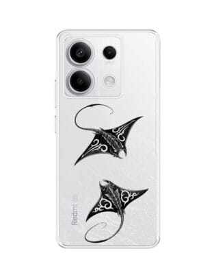Etui do Xiaomi Redmi Note 13 Pro 5G przeźroczyste, silikonowe Flexi, Summer Patterns, diabeł morski