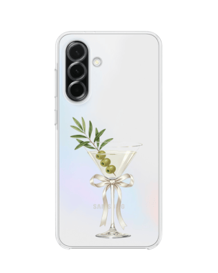 Etui do Samsung Galaxy A36 5G przeźroczyste, silikonowe Flexi, Paradise, Dry Martini