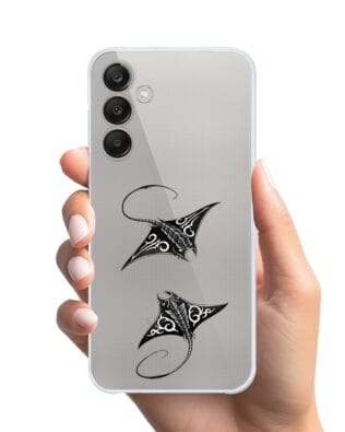 Etui do Samsung Galaxy M35 5G przeźroczyste, silikonowe Flexi, Summer Patterns, diabeł morski