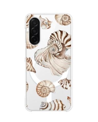 Etui do Samsung Galaxy A26 5G z MagSafe przeźroczyste, silikonowe Flexi, Summer Patterns, ozdobne muszle