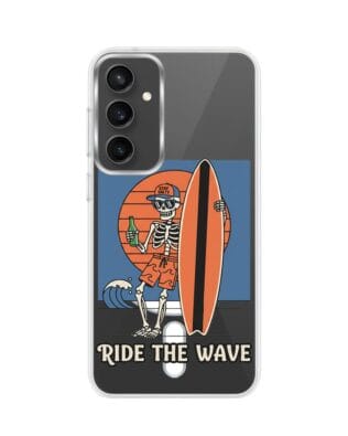 Etui do Samsung Galaxy S23 FE 5G z MagSafe przeźroczyste, silikonowe Flexi, Summer Patterns, Ride the wave