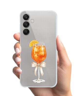 Etui do Samsung Galaxy M35 5G przeźroczyste, silikonowe Flexi, Paradise, Aperol Spritz