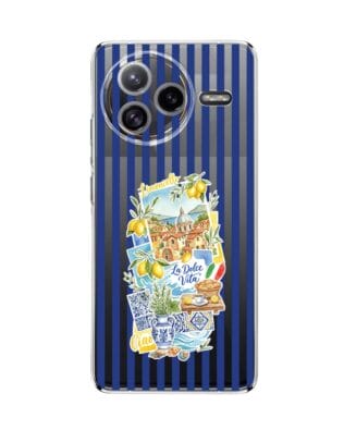 Etui do Xiaomi POCO F7 Ultra przeźroczyste, silikonowe Flexi, Italian Summer, Limoncello