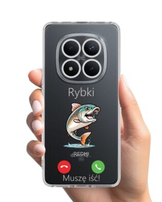 Etui do Xiaomi Redmi Note 15 Pro 4G przeźroczyste, silikonowe Flexi, rybki dzwonią
