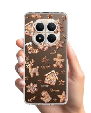 Etui do Xiaomi Redmi Note 15 Pro Plus 5G przeźroczyste, silikonowe Flexi, Magia pierniczków