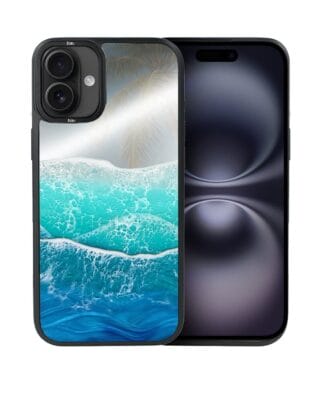 Etui do iPhone 16 IBIZU DropGuard Matt z MagSafe, Reflect, Szafirowy ocean