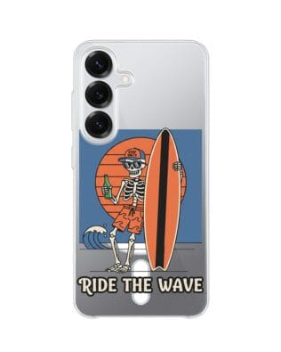 Etui do Samsung Galaxy S25 Plus z MagSafe przeźroczyste, silikonowe Flexi, Summer Patterns, Ride the wave