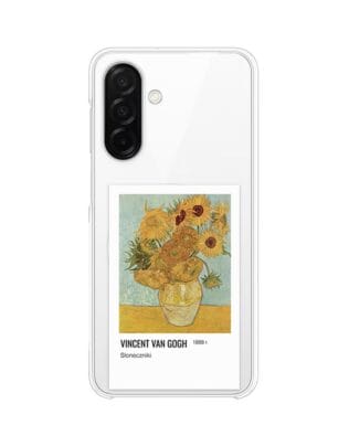 Etui do Samsung Galaxy A26 5G z MagSafe przeźroczyste, silikonowe Flexi, słoneczniki Van Gogh