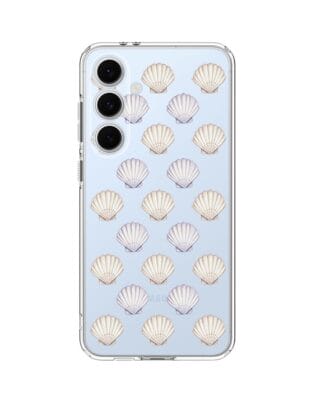 Etui do Samsung Galaxy S24 FE przeźroczyste, silikonowe Flexi, Summer Patterns, pastelowe muszelki