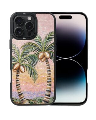 Etui do iPhone 14 Pro Max IBIZU DropGuard Matt z MagSafe, Modern Classics, Sycylijska palma