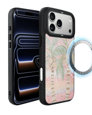 Etui do iPhone 17 Pro Max IBIZU DropGuard Matt z MagSafe, Modern Classics, Włoski ogród