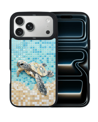 Etui do iPhone 17 Pro Max IBIZU DropGuard Matt z MagSafe, Modern Classics, Żółw Caretta