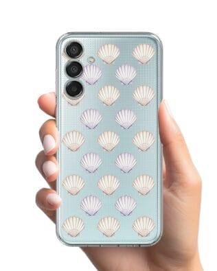 Etui do Samsung Galaxy M15 5G przeźroczyste, silikonowe Flexi, Summer Patterns, pastelowe muszelki
