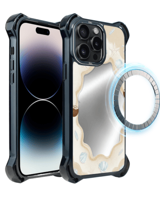 Etui do iPhone 14 Pro IBIZU DropGuard Ultra z MagSafe, Reflect, Plażowe lustro