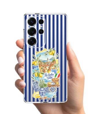 Etui do Samsung Galaxy S25 Ultra przeźroczyste, silikonowe Flexi, Italian Summer, Limoncello