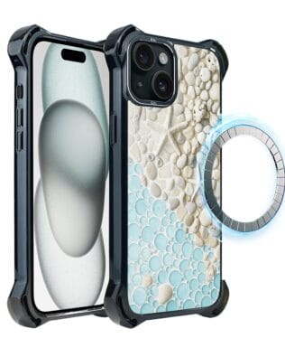Etui do iPhone 15 Plus IBIZU DropGuard Ultra z MagSafe, Amalfi, Rajska zatoczka