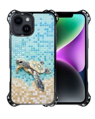 Etui do iPhone 14 Plus IBIZU DropGuard Ultra z MagSafe, Modern Classics, Żółw Caretta