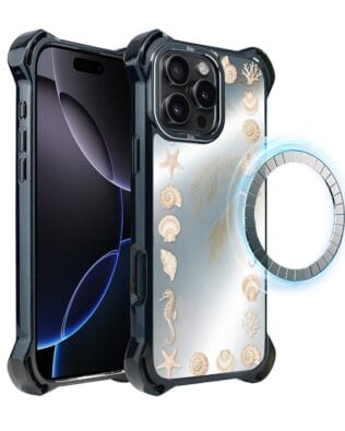 Etui do iPhone 16 Pro Max IBIZU DropGuard Ultra z MagSafe, Reflect, Muszelkowe lustro