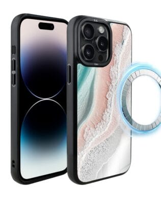 Etui do iPhone 14 Pro Max IBIZU DropGuard Matt z MagSafe, Reflect, Rajska fala