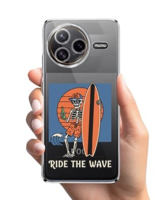 Etui do Xiaomi POCO F7 Ultra przeźroczyste, silikonowe Flexi, Summer Patterns, Ride the wave
