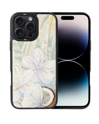 Etui do iPhone 14 Pro Max IBIZU DropGuard Matt z MagSafe, Modern Classics, Biała lilia