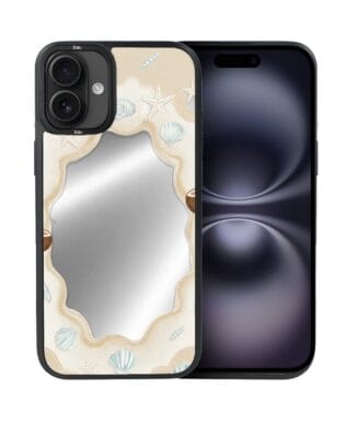 Etui do iPhone 16 IBIZU DropGuard Matt z MagSafe, Reflect, Plażowe lustro