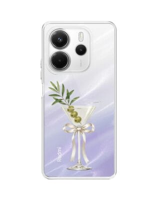 Etui do Xiaomi Redmi Note 14 5G przeźroczyste, silikonowe Flexi, Paradise, Dry Martini