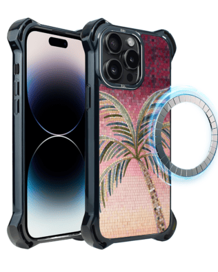 Etui do iPhone 14 Pro Max IBIZU DropGuard Ultra z MagSafe, Modern Classics, Kalabryjska palma