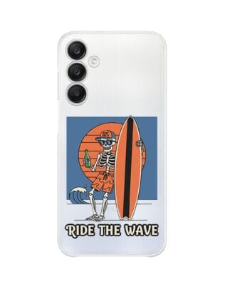 Etui do Samsung Galaxy A25 5G przeźroczyste, silikonowe Flexi, Summer Patterns, Ride the wave