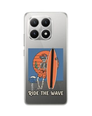 Etui do Xiaomi 15T przeźroczyste, silikonowe Flexi, Summer Patterns, Ride the wave